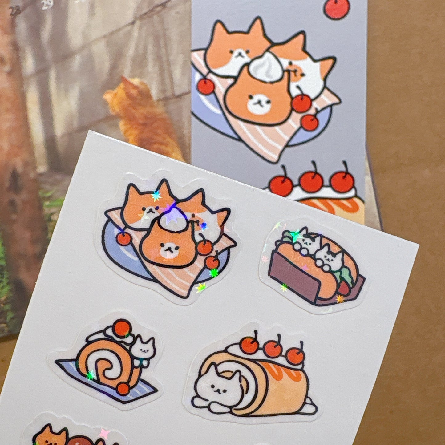 韓國插畫家썸켓츠 貼紙系列 - 貓咪甜包