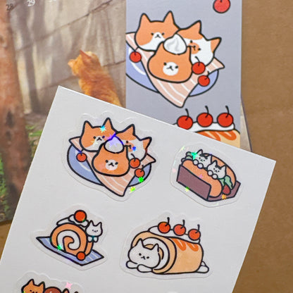 韓國插畫家썸켓츠 貼紙系列 - 貓咪甜包