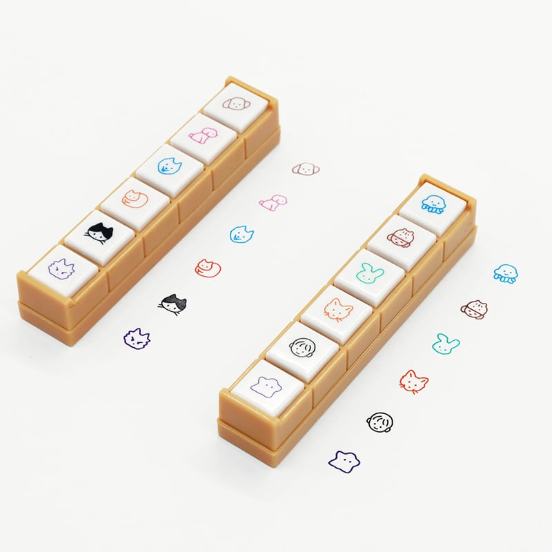 Zero per Zero 聯乘日本Pochitto6 按鈕式帶墨印章