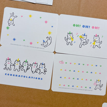 韓國插畫師썸캣츠可愛貓咪小卡 - OH! OH! OH!