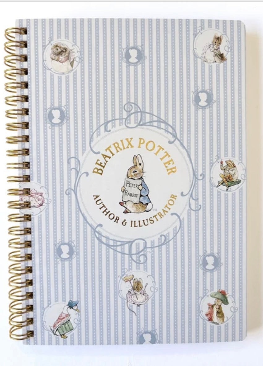 日本Peter Rabbit 彼得兔系列A5 筆記簿 - 藍色條子