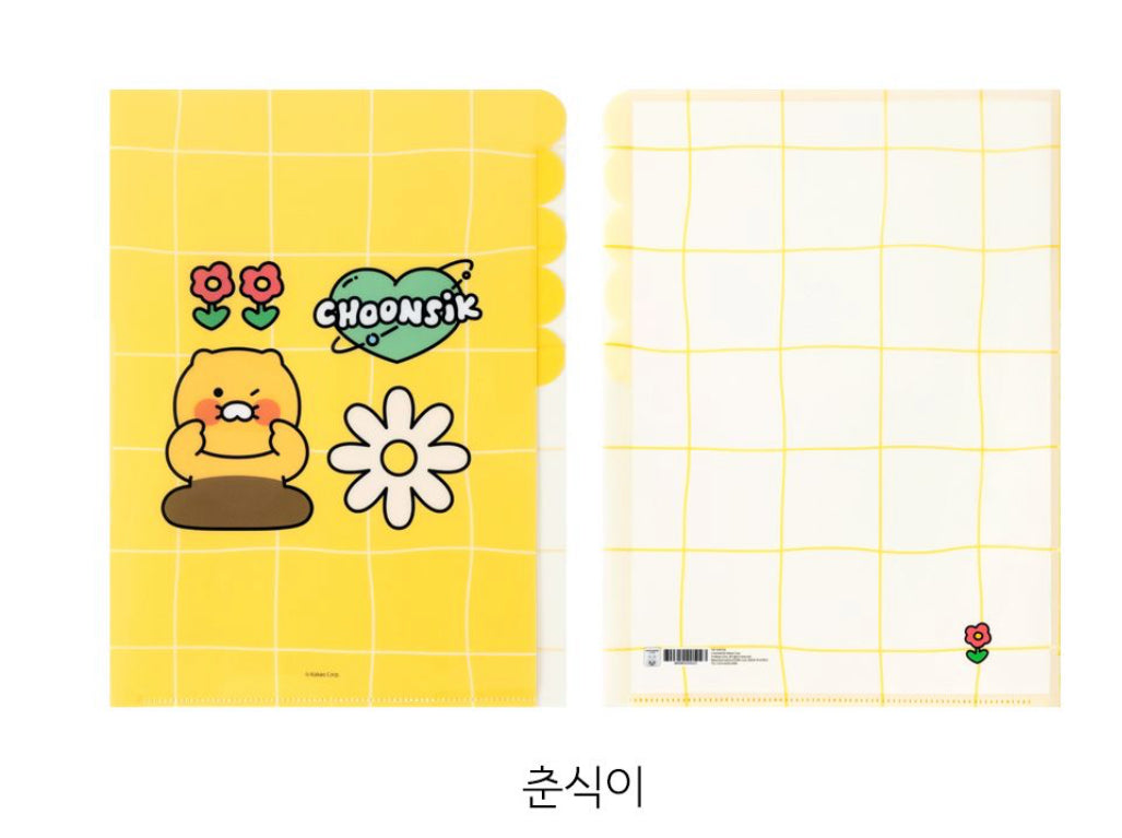 韓國 Kakao Friends 5 Pockets Folder 文件夾 - 春植 / Apeach / Ryan