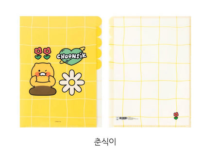 韓國 Kakao Friends 5 Pockets Folder 文件夾 - 春植 / Apeach / Ryan