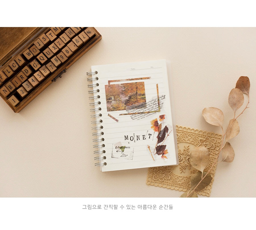 Art Collection 盒仔貼紙莫內的藝術館: 48 張盒裝貼紙 （再版加印）