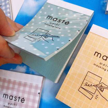 日本 Maste 5段式可逐格撕和紙便條簿 (整張有黏力)
