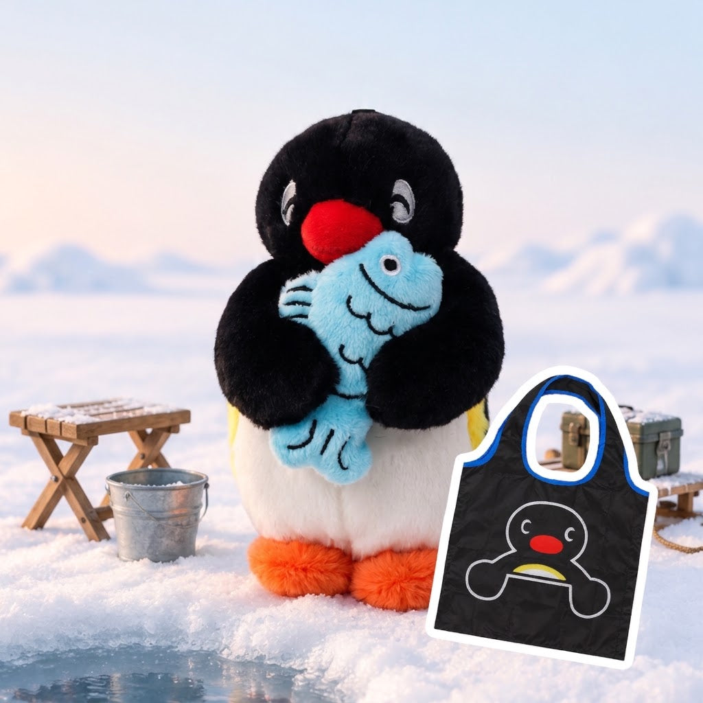 Free Gift 🎁 韓國Pingu 造型匙扣連環保袋 [預購貨品] 買任何兩隻Pingu / Pinga 公仔送Pingu 護照套一個‼️