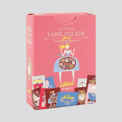 韓國By Nacoo 盒仔貼紙 - Alice in the Wonderland
