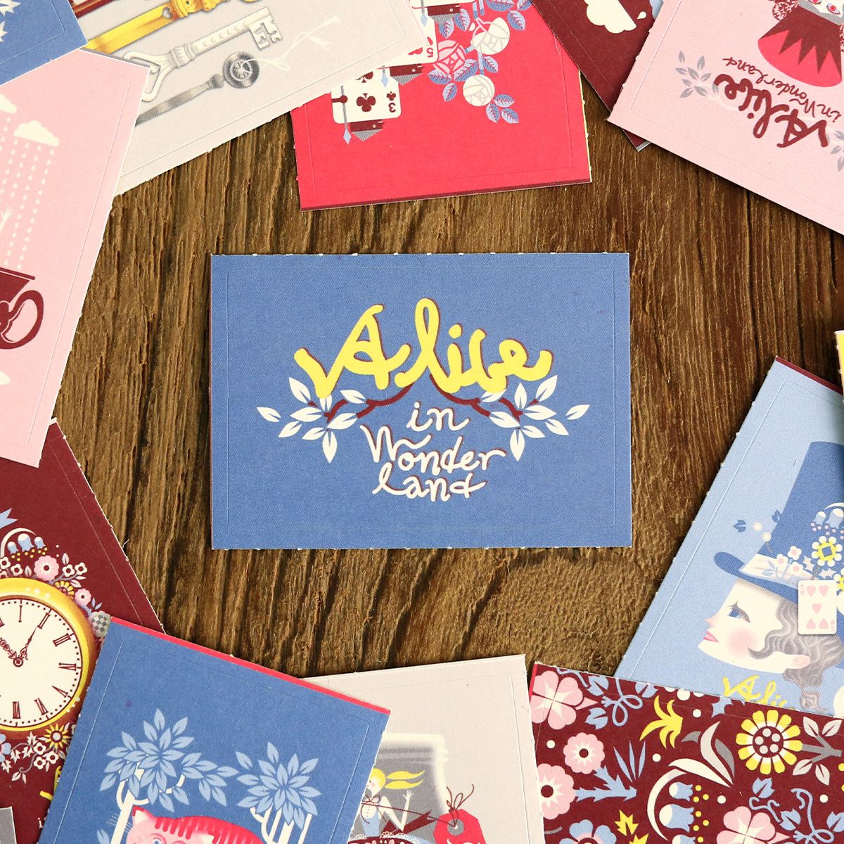 韓國By Nacoo 盒仔貼紙 - Alice in the Wonderland