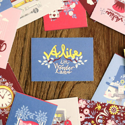 韓國By Nacoo 盒仔貼紙 - Alice in the Wonderland