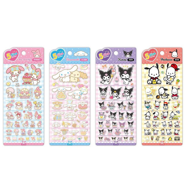 Sanrio Characters Five Size 貼紙 - 水怪 [預購貨品］
