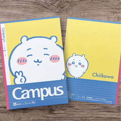 Chiikawa x Campus 大頭照片系列橫線筆記本套裝 - 一套5 入* [預購貨品，下單後14天出貨]