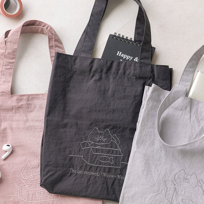 韓國 Mogry Cat 撥水可摺疊 mini Tote* [預購貨品，下單後14天出貨]