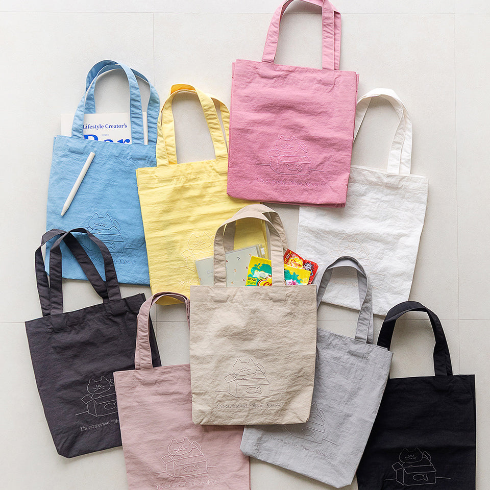 韓國 Mogry Cat 撥水可摺疊 mini Tote* [預購貨品，下單後14天出貨]