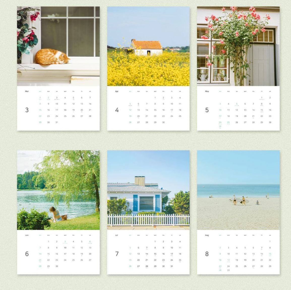 韓國Life in Flow 2026 掛牆月曆 [預購貨品，下單後14天出貨]