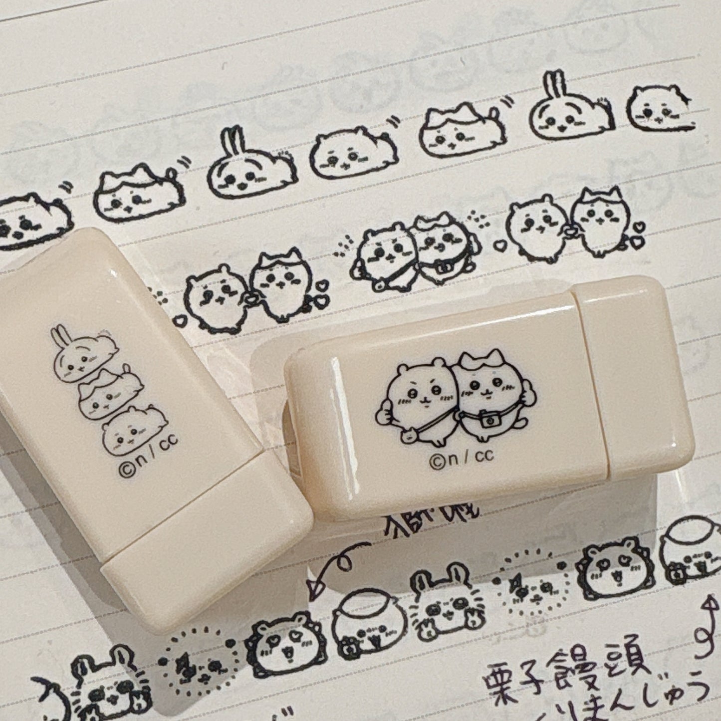 日本Chiikawa x Coro-re 滾輪式轆轆印章 - 團隊系列: 三人組