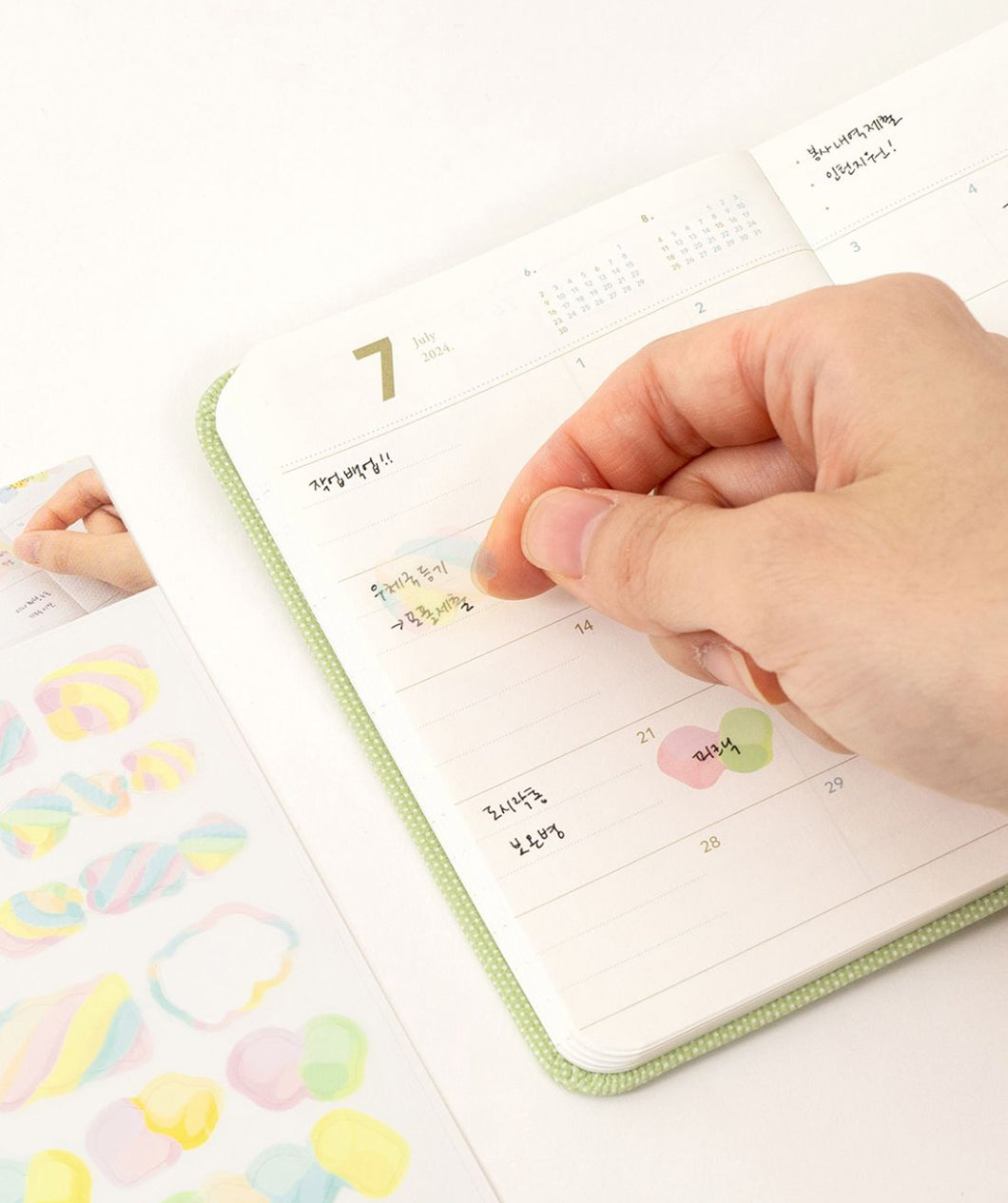 韓國Full design Useful Highlight Stickers - ￼Marshmallow 棉花糖