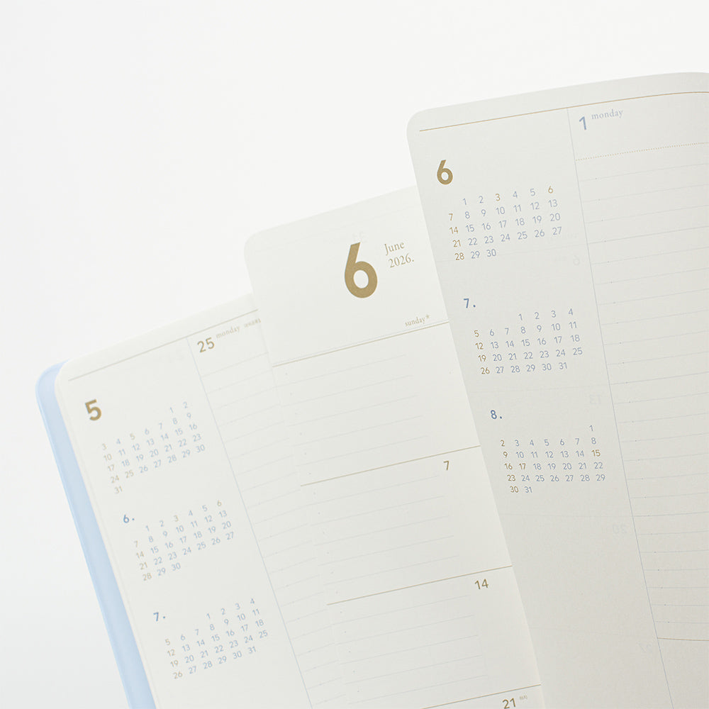 韓國 Full Design 2026  Pastel Souffle Schedule  系列 — A4 Size, 月+週計劃 [預購貨品，下單後14天出貨]