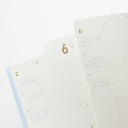 韓國 Full Design 2026  Pastel Souffle Schedule  系列 — A4 Size, 月+週計劃 [預購貨品，下單後14天出貨]