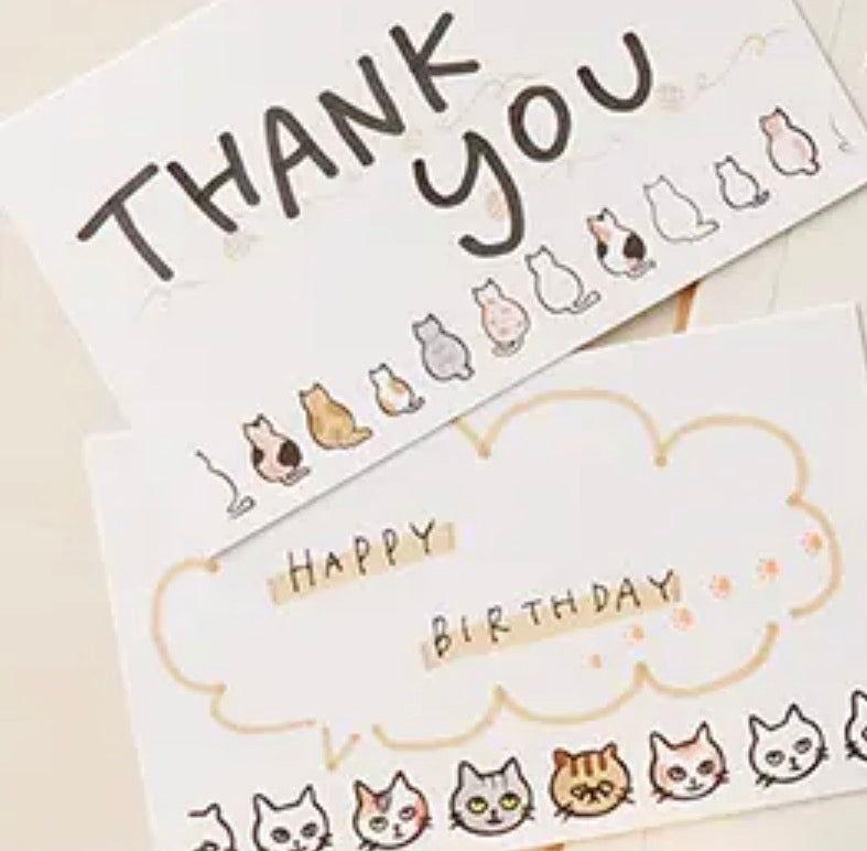 日本PLUS Deco Roll 全部都係貓轆轆印章：貓的背影 / 一張張貓臉🙀