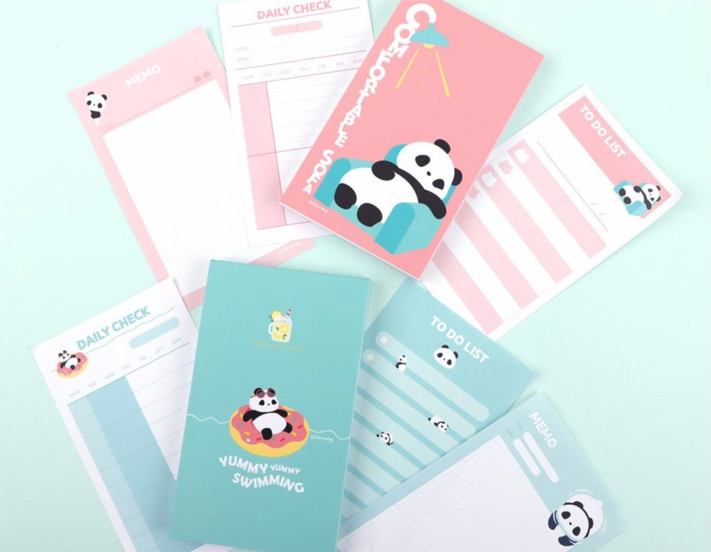 韓國 Panda Garden 熊貓 memo pad - 2 款選擇 （預購貨品）