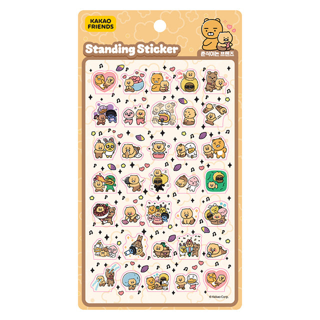 韓國 Kakao Friends 春植立體Standing Stickers 貼紙 [ 預購貨品]