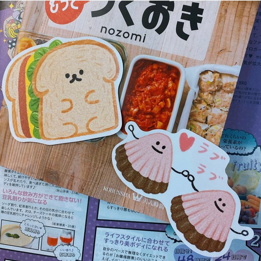 台灣食物系列大粒貼紙 - 兩款選擇
