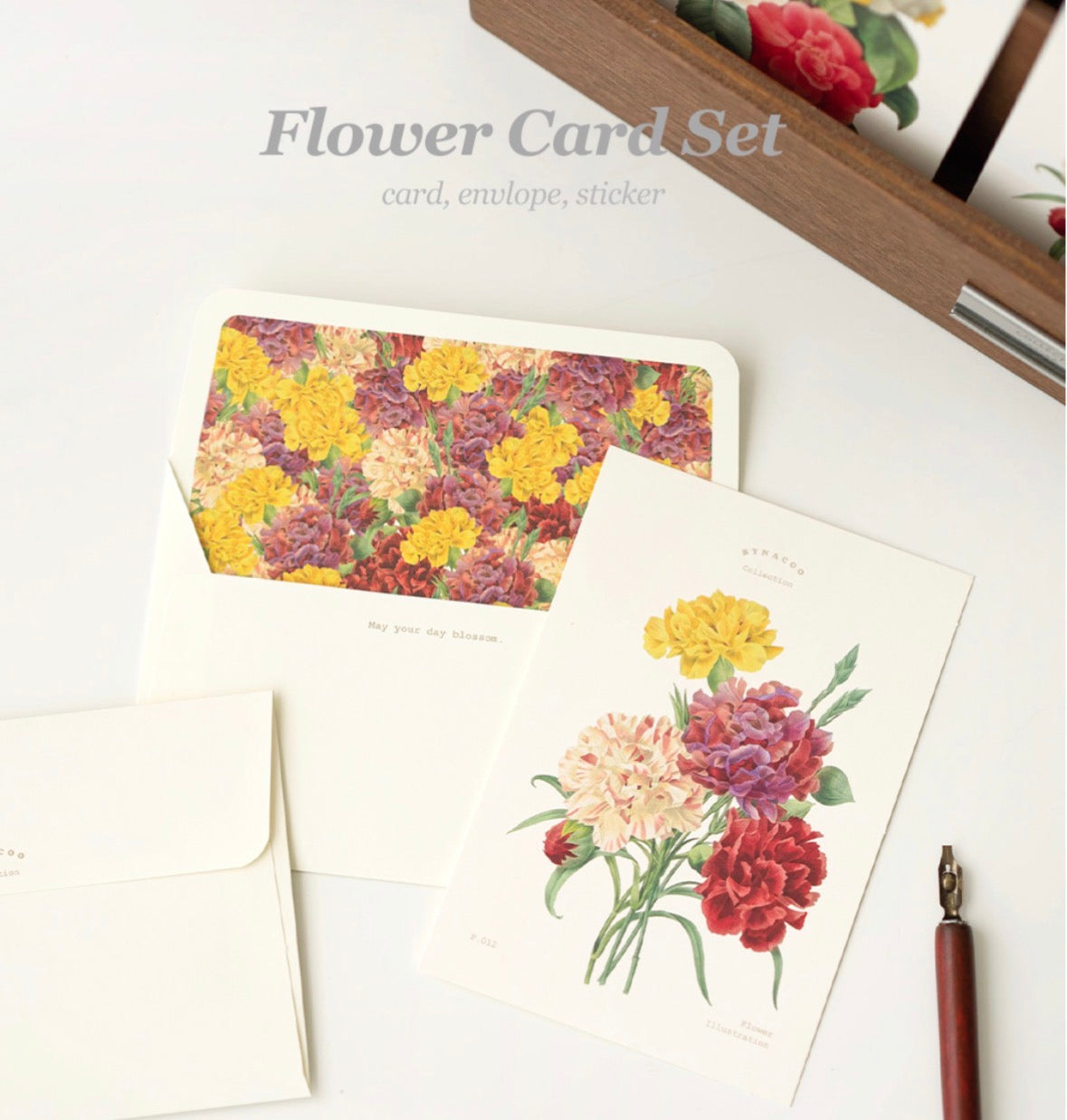 韓國Flower Card Set 系列- May Your Day Blossom(一共6 款）