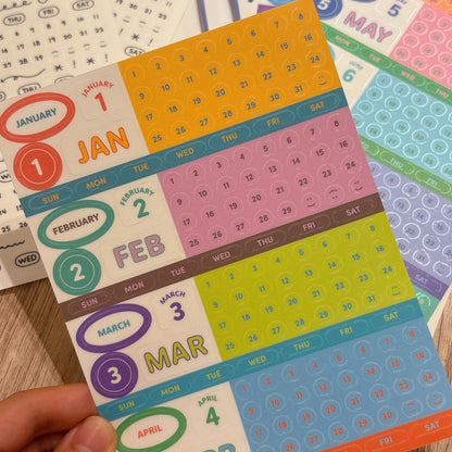 韓國 Diary Date Stickers 日期貼紙
