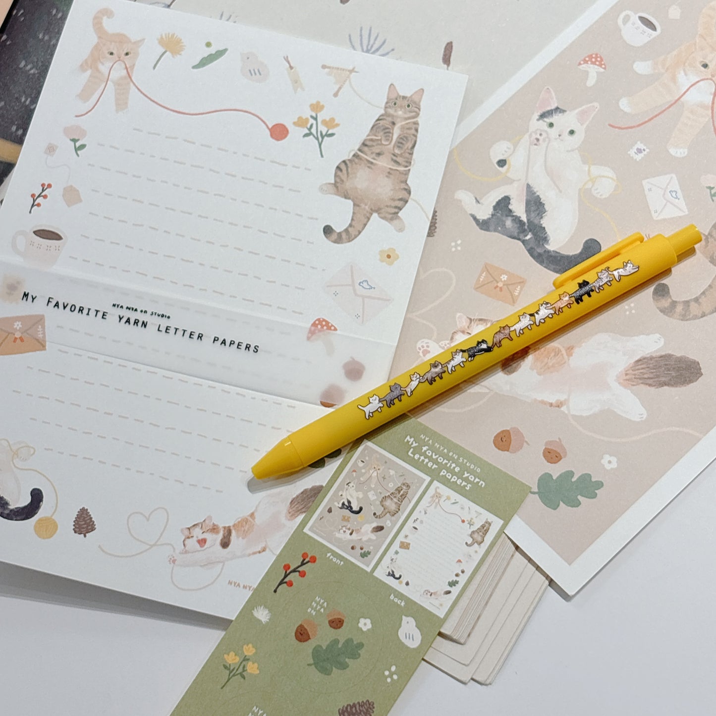 韓國Nya Nya 我最愛貓咪系列特輯 -letter set - 兩款選擇