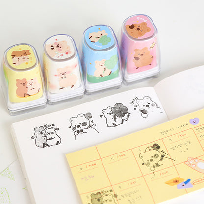 韓國Kiki Quokka 短尾袋鼠浸透印章 ：一共4 款