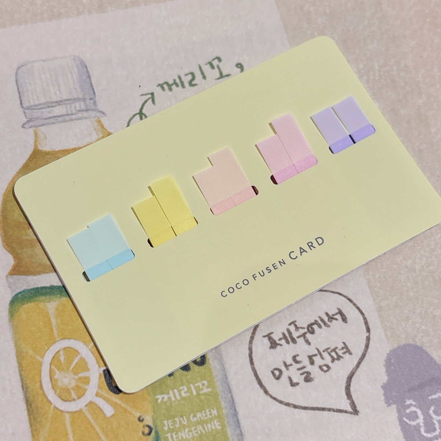 日本 Coco Fusen 卡型 Index Hightlight Memo 標示貼 - Slim Size