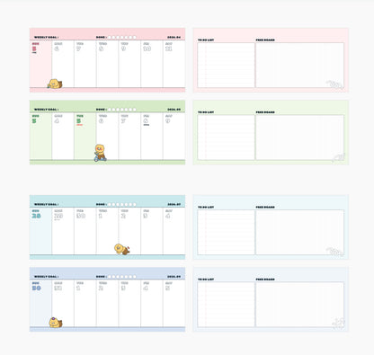 韓國Kakao Friends 2026 春植超多用途桌上月曆 - 預購貨品