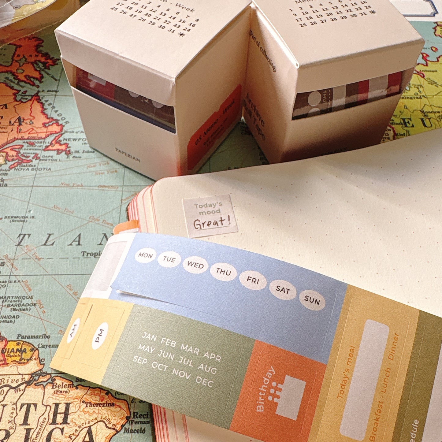 韓國原創Glen「Archive Roll tape」卷裝可書寫memo貼* [預購貨品，下單後14天出貨]