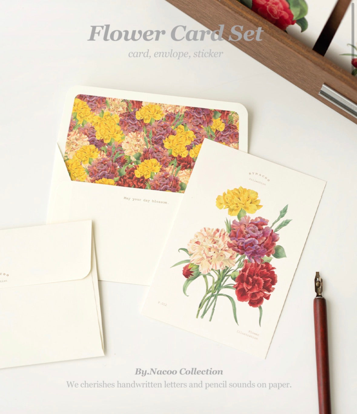 韓國Flower Card Set 系列- May Your Day Blossom(一共6 款）