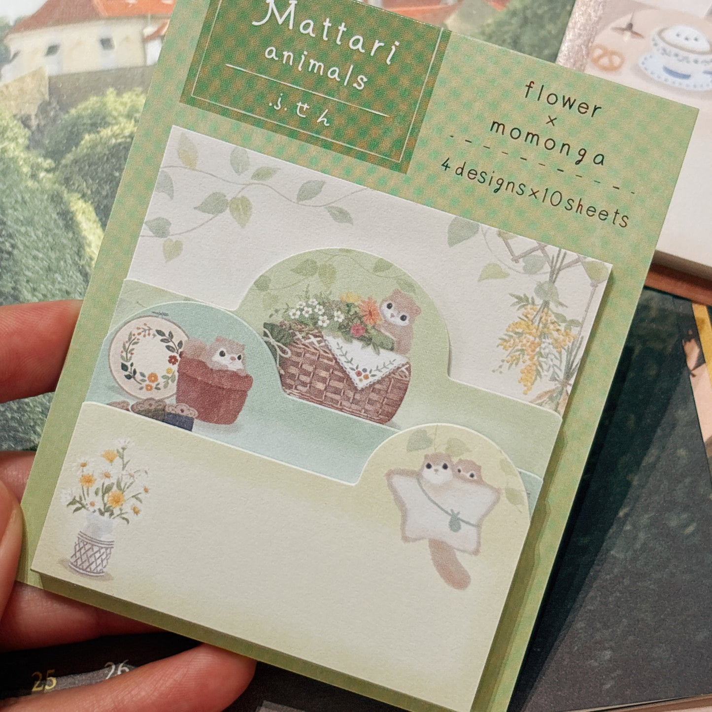 日本可愛動物小店主題便條貼 (4 種尺寸‼️) - 活潑飛鼠的花店