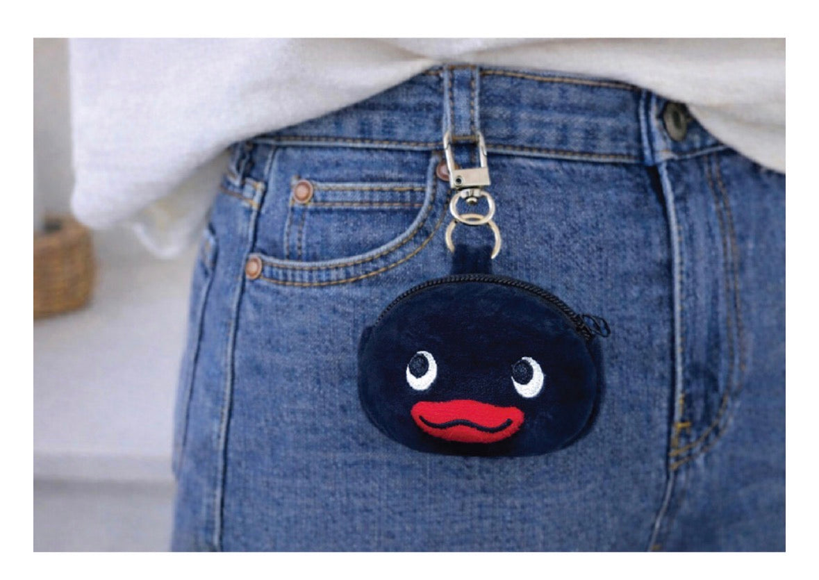 韓國Pingu 和Pinga 的臉蛋造型銀包匙扣[預購貨品，下單後14天出貨]