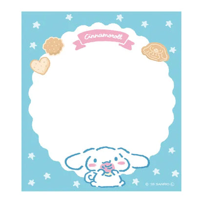 日本古川紙工 x Sanrio 零食系列便條簿80張: 肉桂狗愛吃餅餅 [預購貨品，下單後14天出貨]