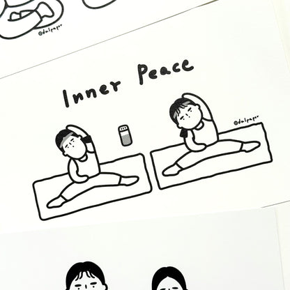 韓國The Paper My Best Friend Collection 卡片 - 瑜伽拉筋班