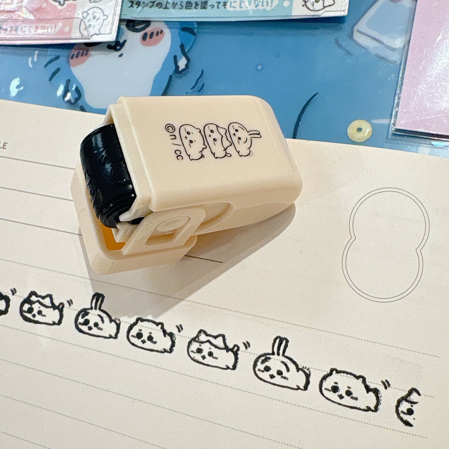 日本Chiikawa x Coro-re 滾輪式轆轆印章 - 團隊系列: 三人組