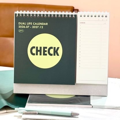 2027 Twin Desk Calender with To Do List Memo Pad
