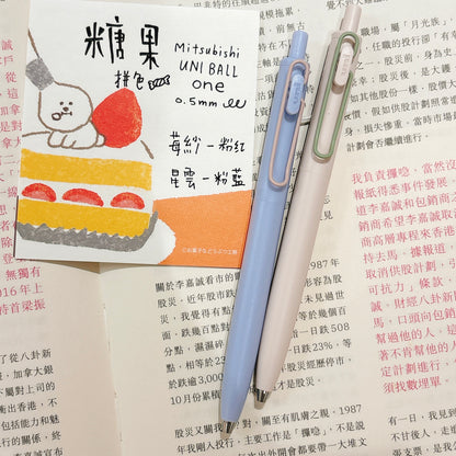 Mitsubishi UNI Ball One F 鋼珠 0.5 gel pen 糖果拼色