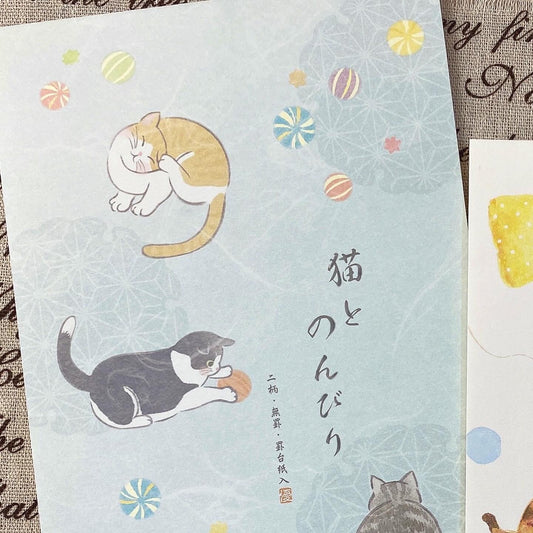 日本A5和紙信紙 - 日和貓咪