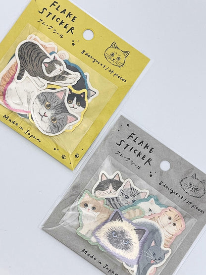 日本 GaIa 貓咪字典 Flake Seal 貼紙