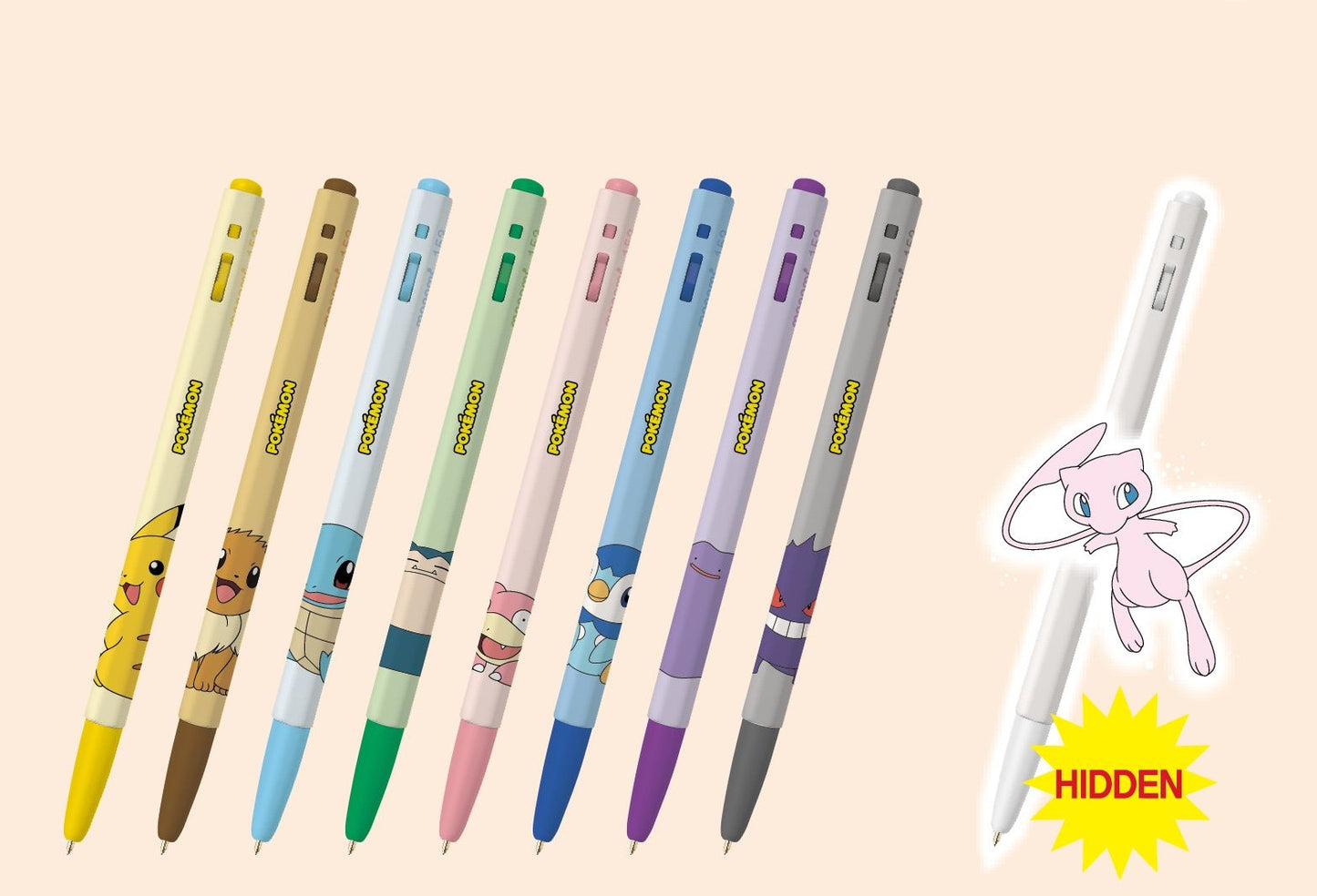 韓國Monami 153 原子筆 - POKEMON 限定聯乘* [預購貨品，下單後14天出貨]