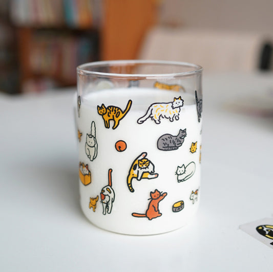 貓咪家族玻璃杯 (現接受預購: 到貨日為6 月初）