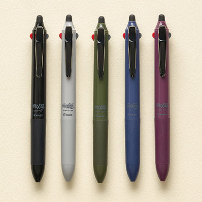 日本Pilot Frixion Ball Switch 多功能原子筆 (3色 0.5mm 擦擦筆 +0.7mm油性筆）[ 預購貨品 ］