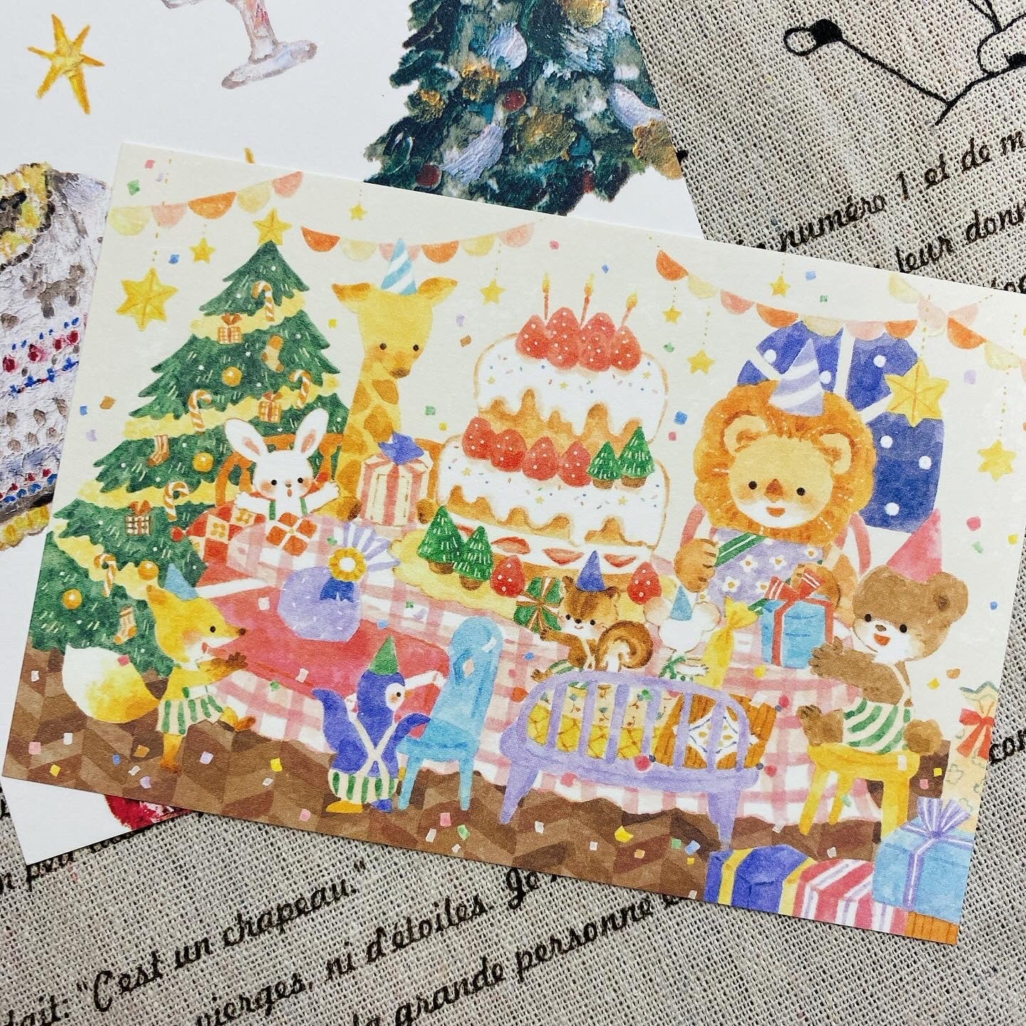 日本Cerald 聖誕卡- 和動物們的Christmas Time