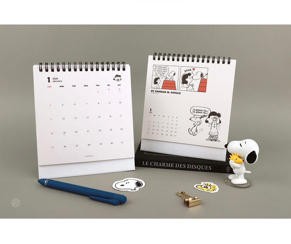 My Snoopy World 懷舊花生漫畫 2026 桌上月曆 [預購貨品，下單後14天出貨]
