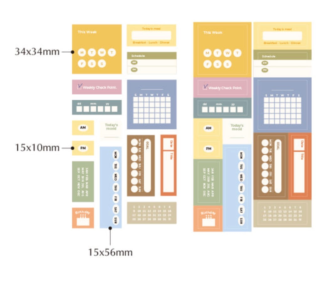 韓國原創Glen「Archive Roll tape」卷裝可書寫memo貼* [預購貨品，下單後14天出貨]