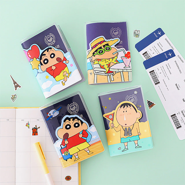 <新企劃> Crayon Shinchan 蠟筆小新系列透明護照套第二彈 - * [預購貨品，下單後14天出貨]